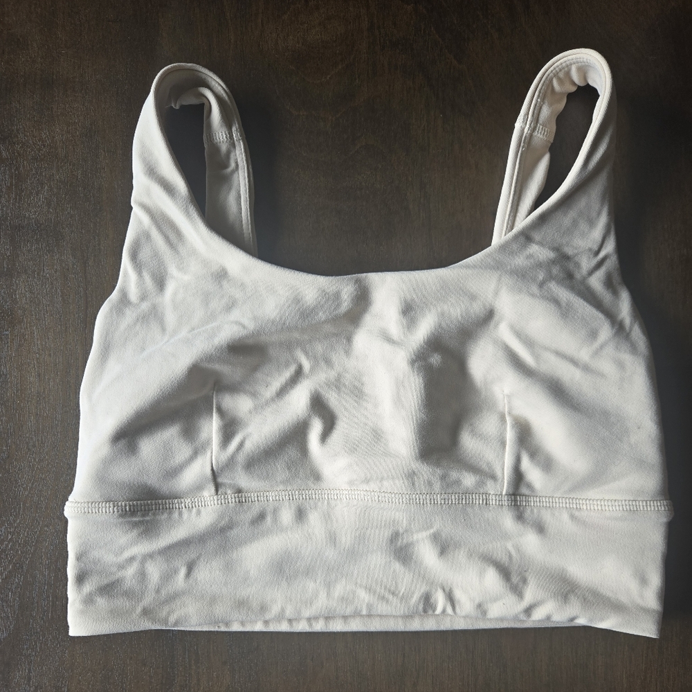 Women's White Seamless Crop Bra - Lululemon